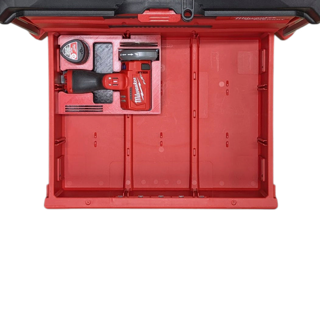 M12 FUEL Cut Off Tool Organizer for Milwaukee Packout Multi‑Depth – Bottom Drawer