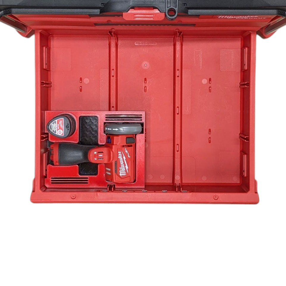 M12 FUEL Cut Off Tool Organizer for Milwaukee Packout Multi‑Depth – Bottom Drawer