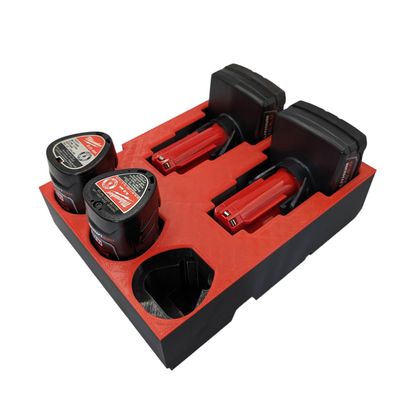 3/8″ Milwaukee SHOCKWAVE Impact Socket / Stubby / Insert Organizer (FULL DRAWER)