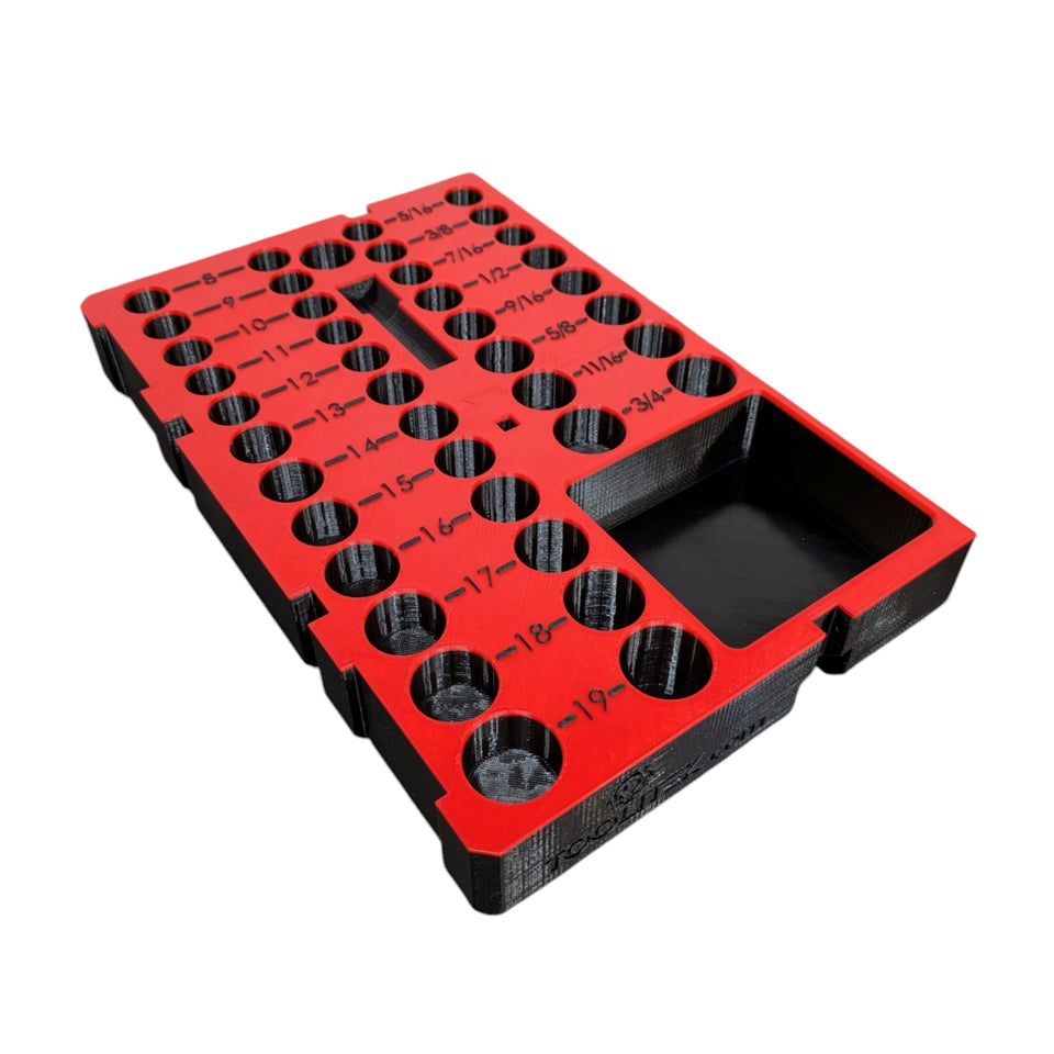 3/8″ Milwaukee SHOCKWAVE Impact Socket Insert Organizer
