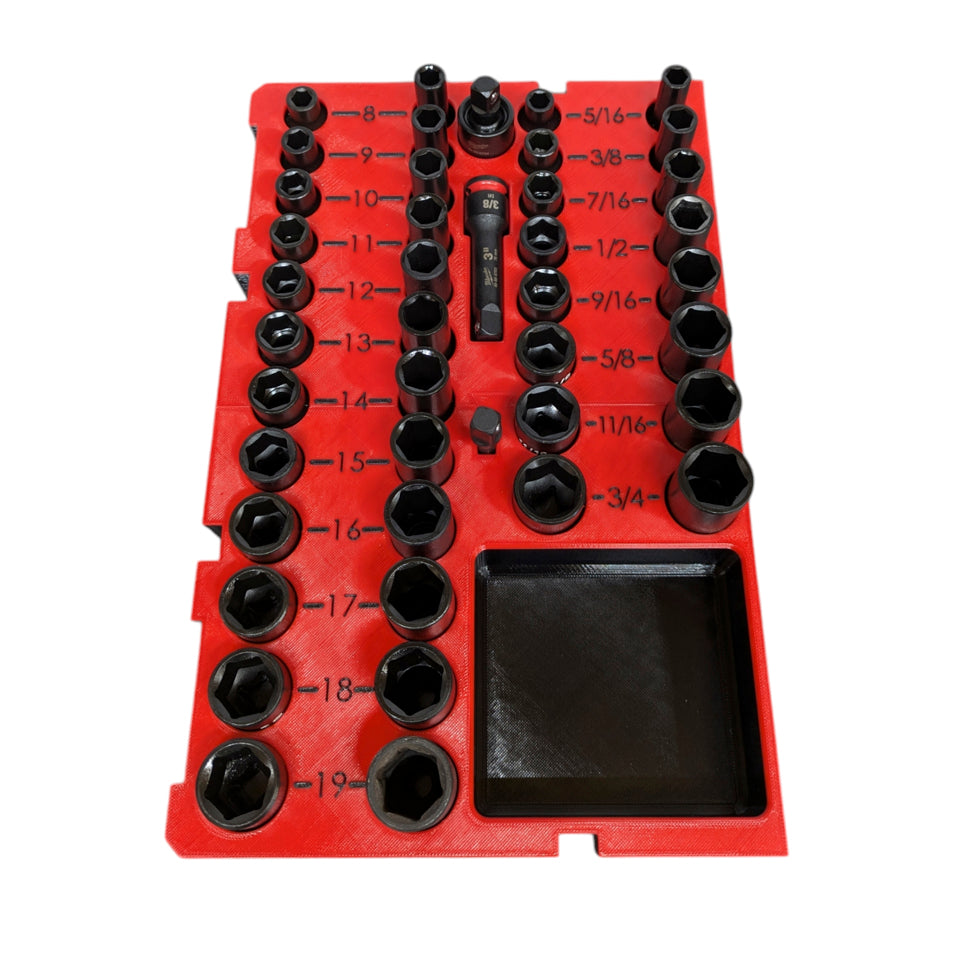 3/8″ Milwaukee SHOCKWAVE Impact Socket Insert Organizer