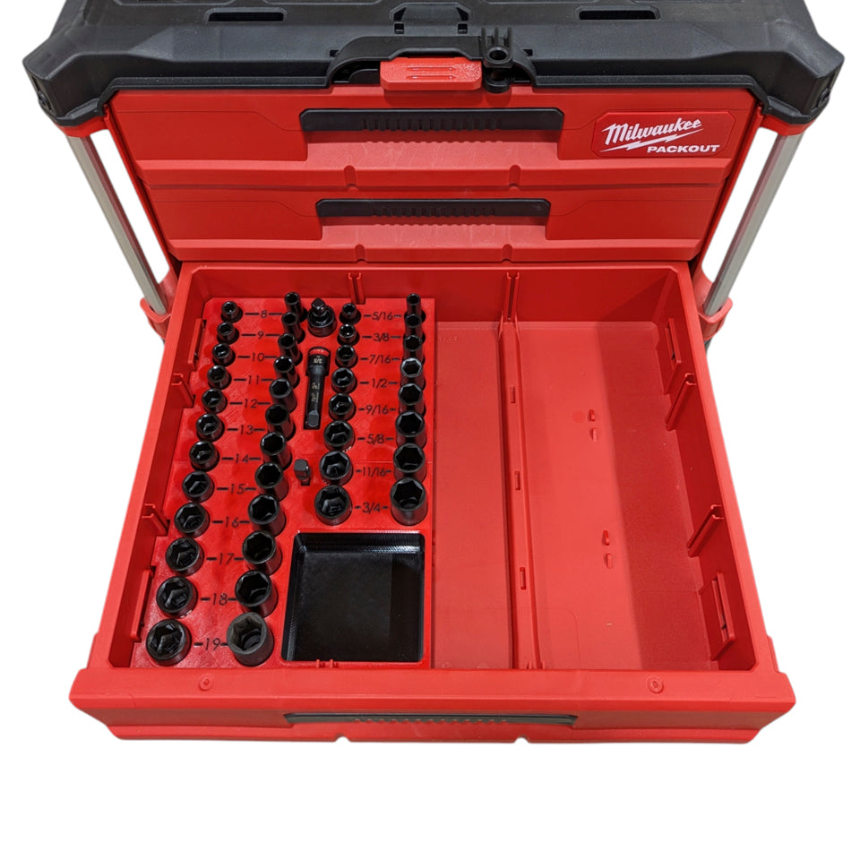 3/8″ Milwaukee SHOCKWAVE Impact Socket Insert Organizer