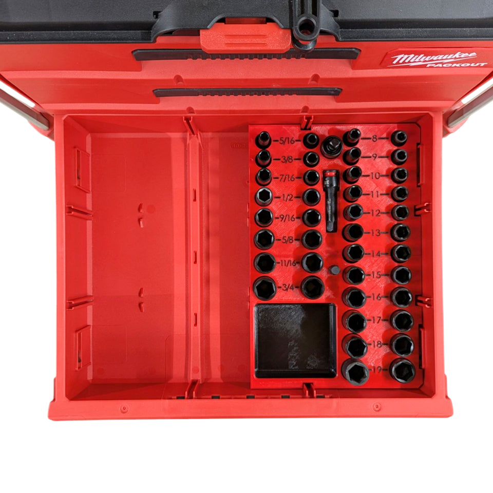 3/8″ Milwaukee SHOCKWAVE Impact Socket Insert Organizer