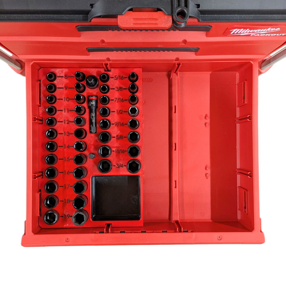 3/8″ Milwaukee SHOCKWAVE Impact Socket Insert Organizer