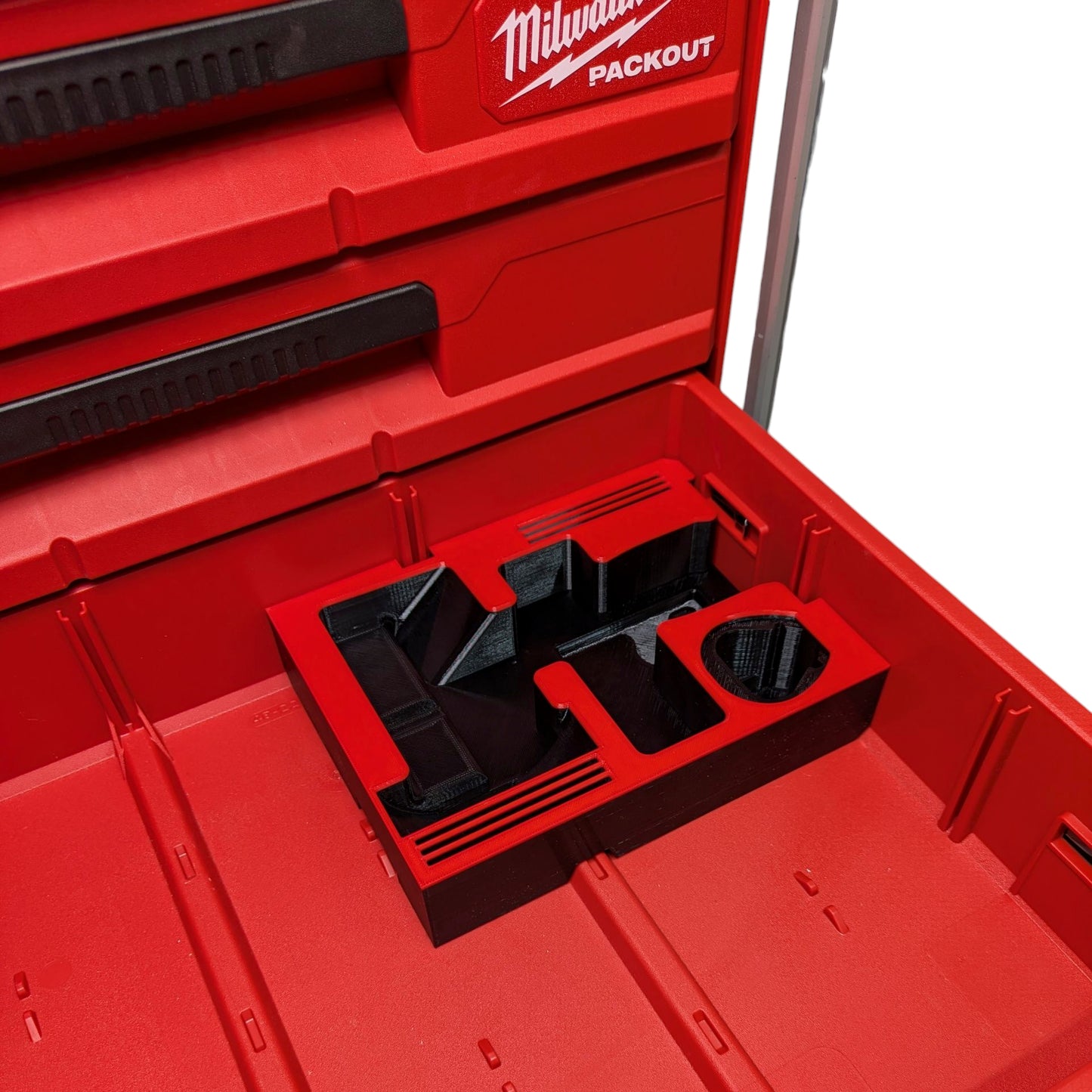 M12 FUEL Cut Off Tool Organizer for Milwaukee Packout 3‑Drawer