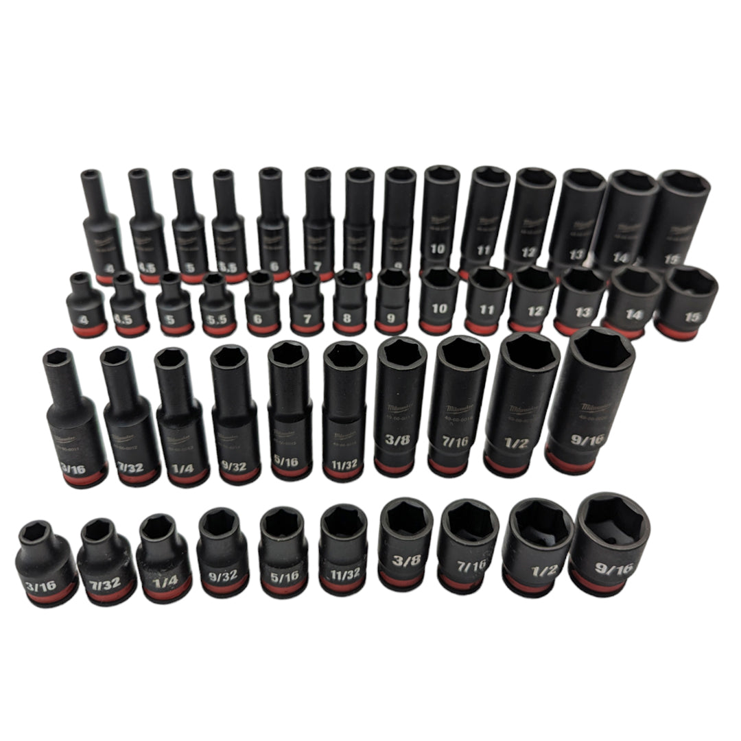 1/4 - SAE & METRIC MILWAUKEE SHOCKWAVE SOCKET ORGANIZERS – Toolitek